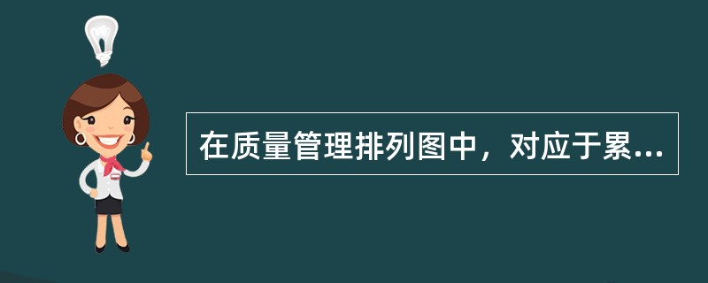 在质量管理排列图中，对应于累计频率曲线90%～100%部分的，属于（）影响因素。