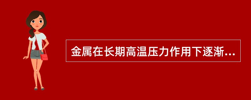 金属在长期高温压力作用下逐渐产生塑性变形的现象叫做蠕变，产生蠕变的受压部件很容易