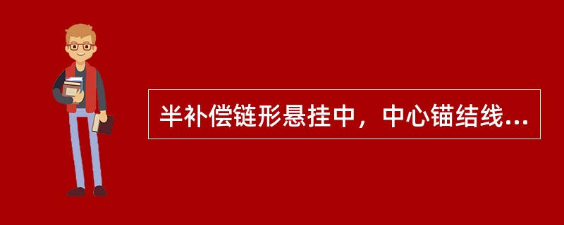 半补偿链形悬挂中，中心锚结线夹处，接触线允许抬高（）。