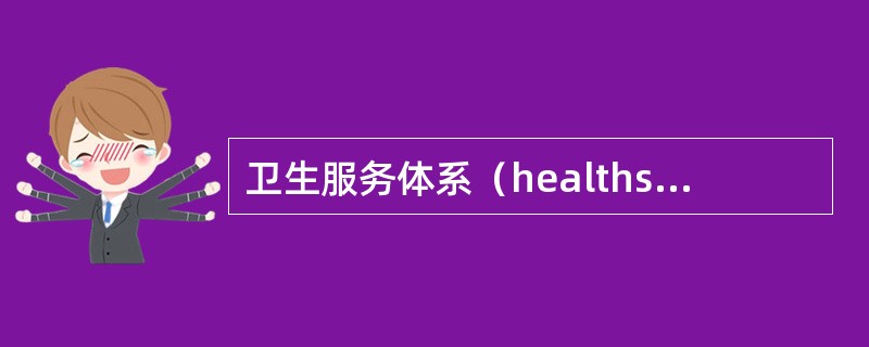 卫生服务体系（healthservicesystem）