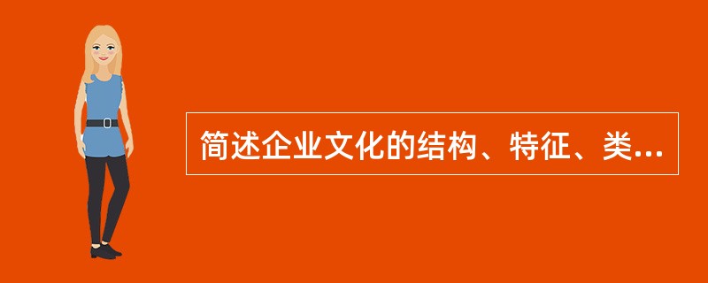 简述企业文化的结构、特征、类型与作用