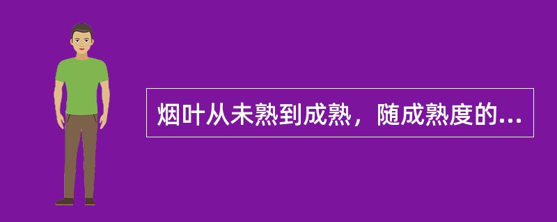 烟叶从未熟到成熟，随成熟度的增加，弹性（）。