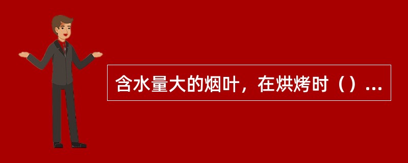 含水量大的烟叶，在烘烤时（）不宜大，干燥程度不宜小。