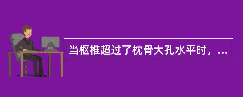 当枢椎超过了枕骨大孔水平时，患者很可能有（）