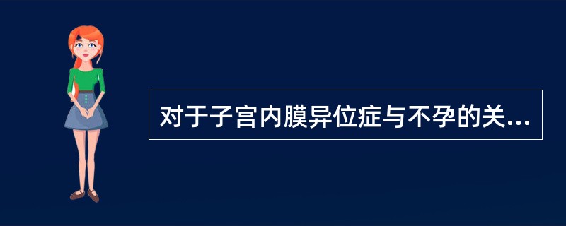 对于子宫内膜异位症与不孕的关系，以下哪项不恰当（）