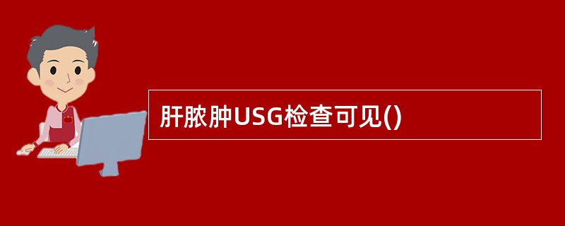 肝脓肿USG检查可见()