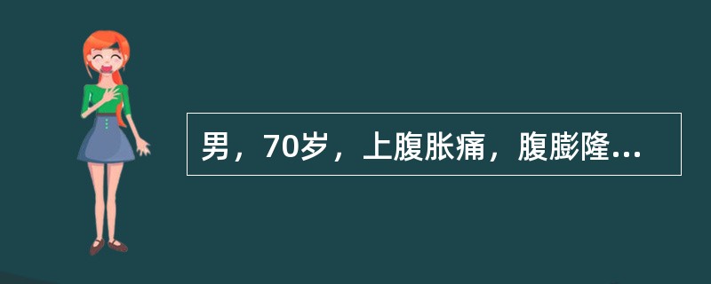 男，70岁，上腹胀痛，腹膨隆。脾大，门静脉增宽。结合超声声像图，诊断为()