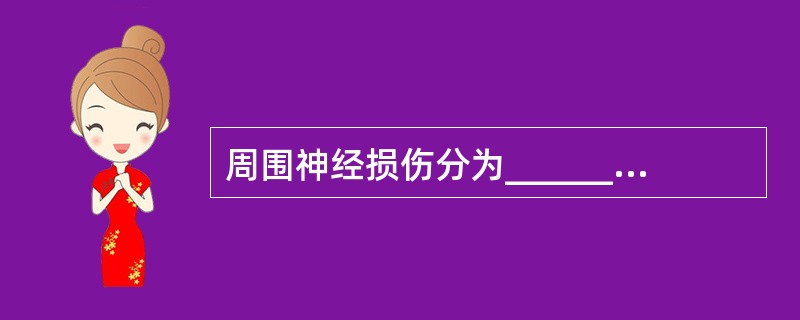 周围神经损伤分为________、_______、_______。