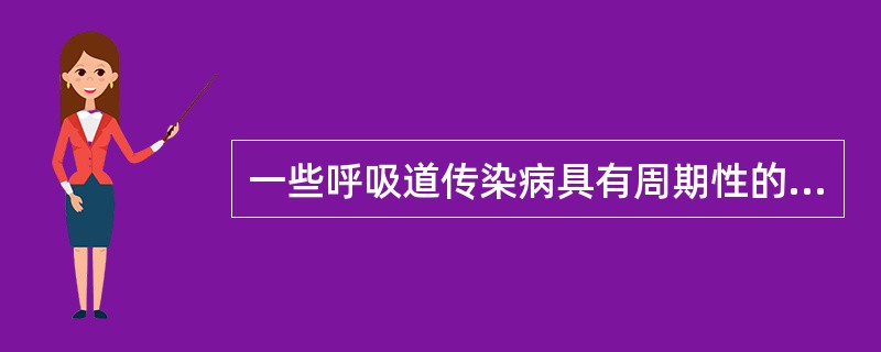 一些呼吸道传染病具有周期性的主要原因是（）。