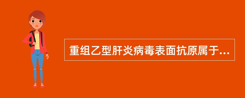 重组乙型肝炎病毒表面抗原属于（）