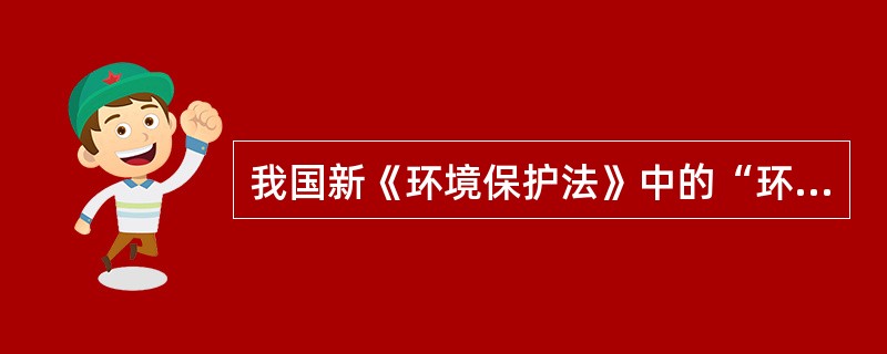 我国新《环境保护法》中的“环境”是指（）