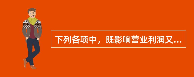 下列各项中，既影响营业利润又影响利润总额的业务有（）。