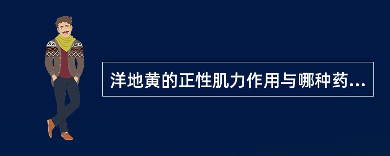 洋地黄的正性肌力作用与哪种药理作用有关（）