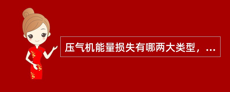 压气机能量损失有哪两大类型，如何定义？