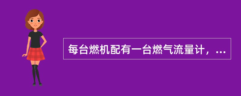 每台燃机配有一台燃气流量计，按其工作原理应为（）。