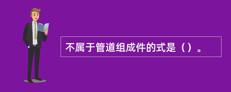 不属于管道组成件的式是（）。