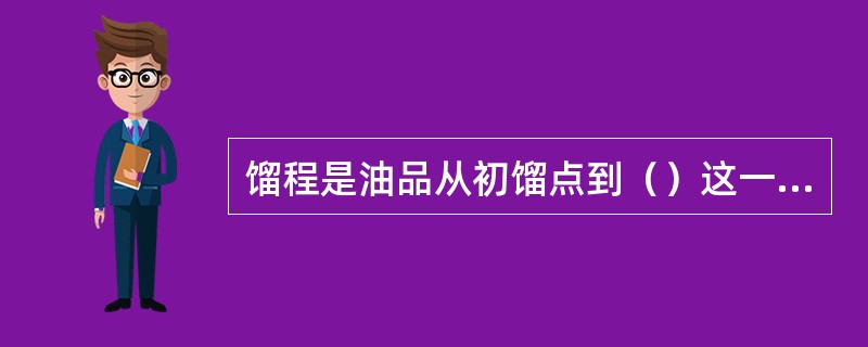 馏程是油品从初馏点到（）这一温度范围。