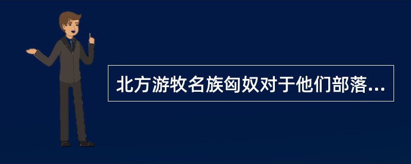 北方游牧名族匈奴对于他们部落首领的尊称是什么？（）