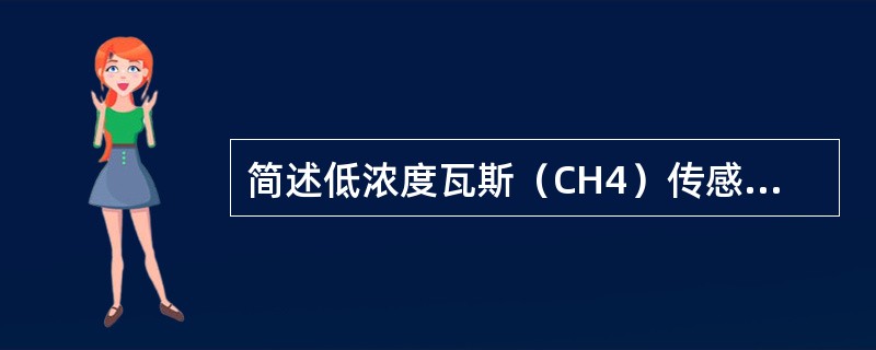 简述低浓度瓦斯（CH4）传感器输出特性曲线？