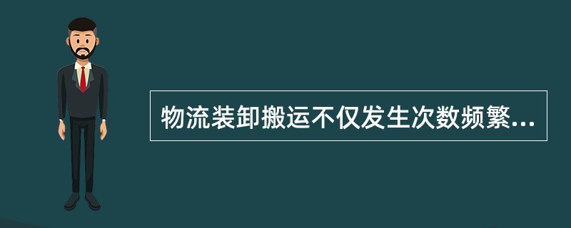 物流装卸搬运不仅发生次数频繁，而且是劳动密集型、耗费人力的作业，它所消耗的费用在