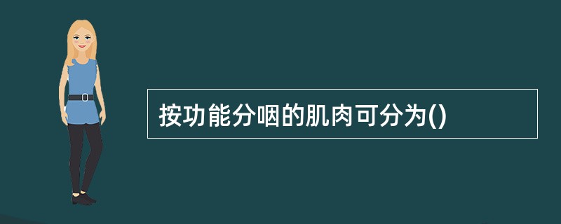 按功能分咽的肌肉可分为()