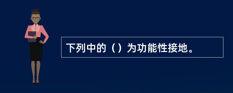 下列中的（）为功能性接地。