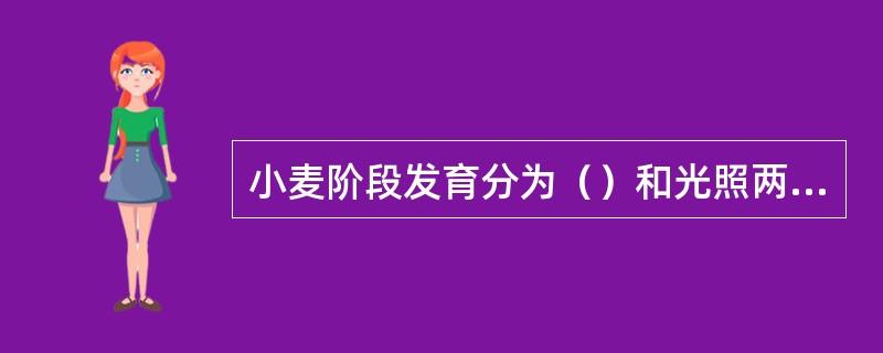 小麦阶段发育分为（）和光照两个阶段。