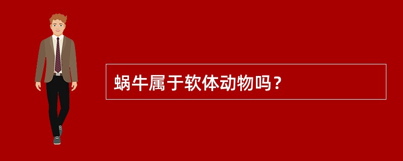 蜗牛属于软体动物吗？