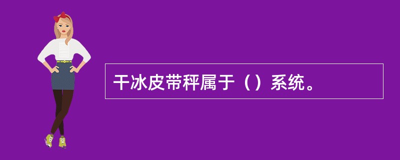 干冰皮带秤属于（）系统。