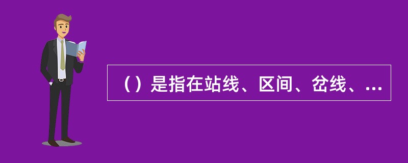 （）是指在站线、区间、岔线、段管线等地点所进行货物装卸或倒装作业的运用货车。