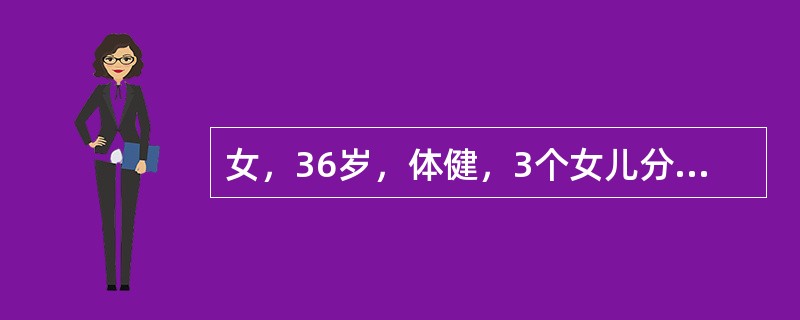 女，36岁，体健，3个女儿分别为13、9、7岁，第4胎怀孕8个月产下一体重低于正