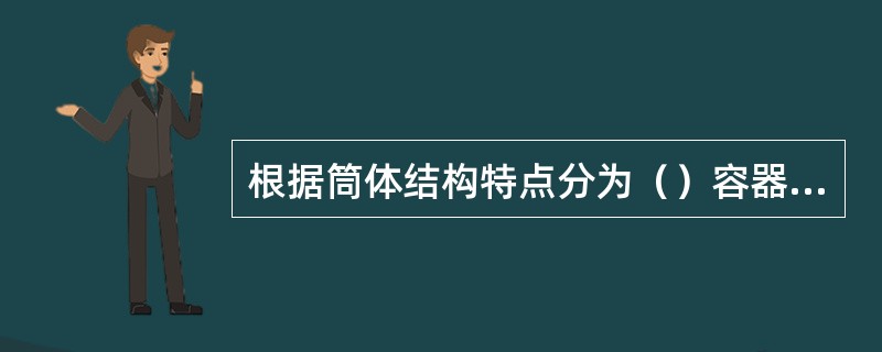 根据筒体结构特点分为（）容器、组合式容器。