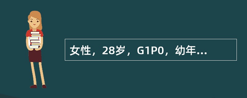 女性，28岁，G1P0，幼年患过肾炎已愈，现孕28周，血压130／80mmHg，