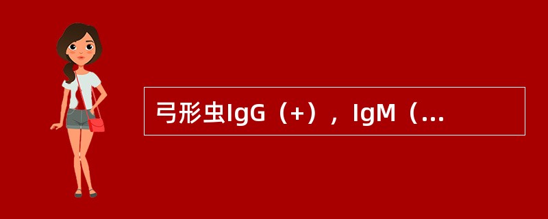 弓形虫IgG（+），IgM（-）提示（）