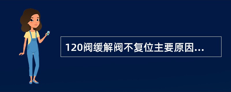 120阀缓解阀不复位主要原因之一是活塞杆上的O形密封圈过紧，产生过大的阻力，使缓