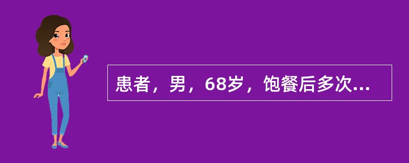 患者，男，68岁，饱餐后多次出现恶心、呕吐，以下护理措施正确的是：（）