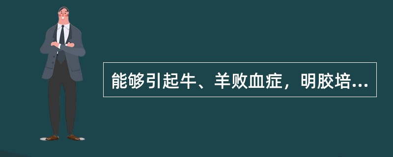 能够引起牛、羊败血症，明胶培养基培养呈漏斗状生长的病原是（）