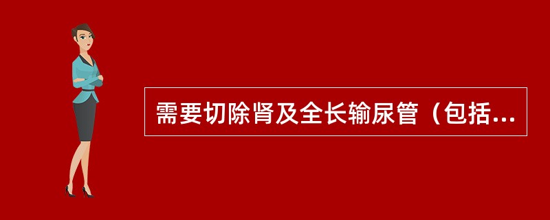 需要切除肾及全长输尿管（包括输尿管开口的部分膀胱）的疾病是（）