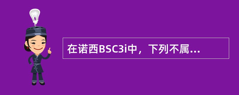 在诺西BSC3i中，下列不属于N+1备份单元的有：（）