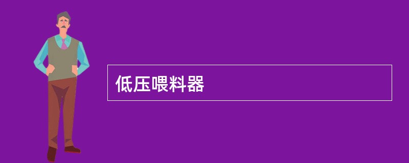 低压喂料器