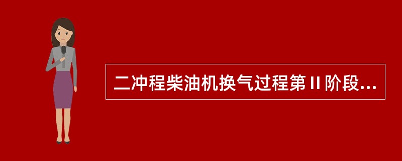 二冲程柴油机换气过程第Ⅱ阶段是强制排气与扫气阶段，它是从（）。