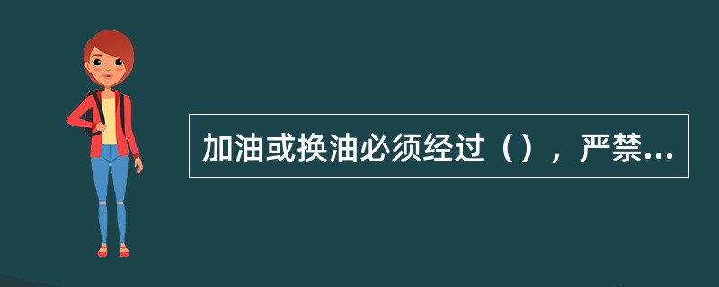 加油或换油必须经过（），严禁各种杂质进入池内.