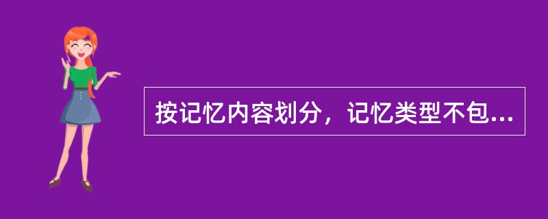 按记忆内容划分，记忆类型不包括（）