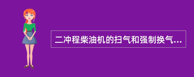 二冲程柴油机的扫气和强制换气阶段，必然发生下述现象（）。