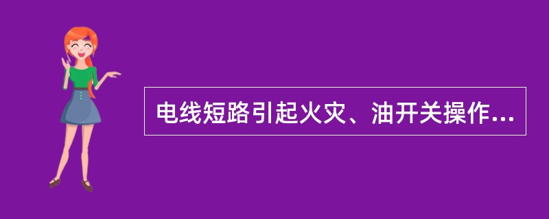 电线短路引起火灾、油开关操作引起重大人身伤亡的事故属于（）事故.