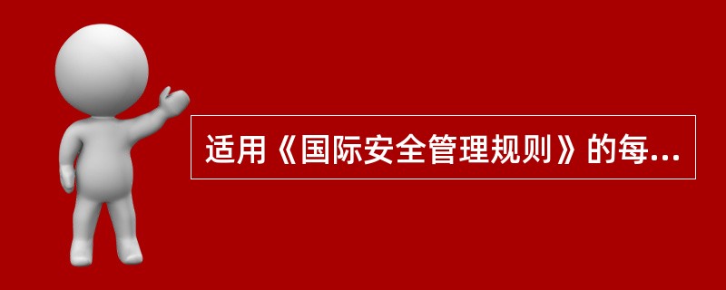 适用《国际安全管理规则》的每个公司均应建立、实施并保持包括（）项功能要求的安全管