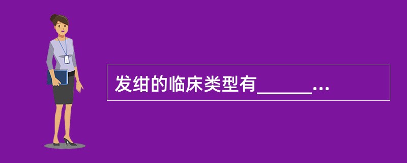 发绀的临床类型有_________、________、________。
