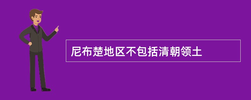 尼布楚地区不包括清朝领土