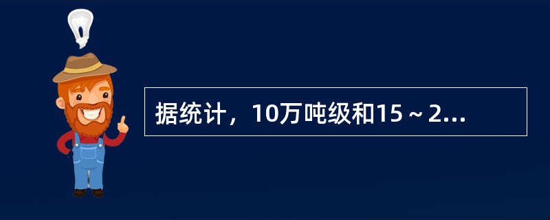 据统计，10万吨级和15～20万吨级船舶的全速倒车冲程分别为：（）