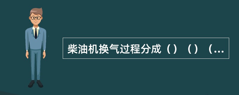 柴油机换气过程分成（）（）（）及燃烧室扫气过程。